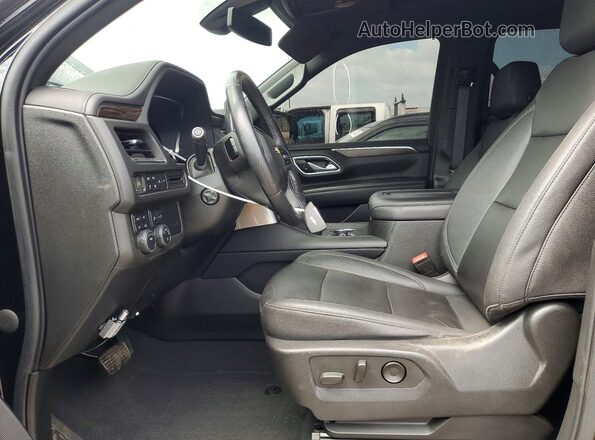 1GNSKCKDXNR205307 2022 CHEVROLET SUBURBAN Black წინა სალონის ხედი