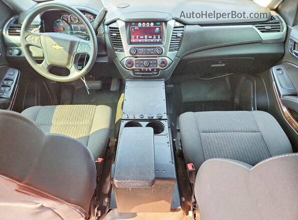 1GNSKDEC7JR259604 2018 CHEVROLET TAHOE Black Widok deski rozdzielczej