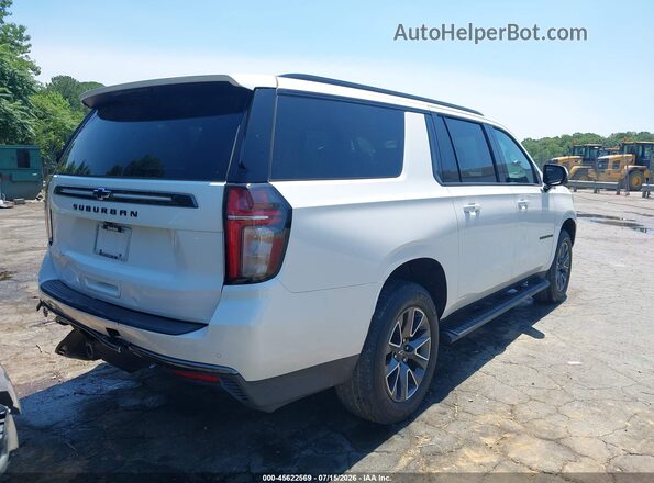 1GNSKDKD3MR168072 2021 CHEVROLET SUBURBAN Белый Задняя правая четверть