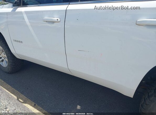 1GNSKEEC8LR128741 2020 CHEVROLET TAHOE White Widok z przodu