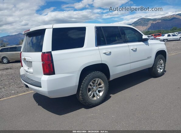 1GNSKEEC8LR128741 2020 CHEVROLET TAHOE White Tył prawy