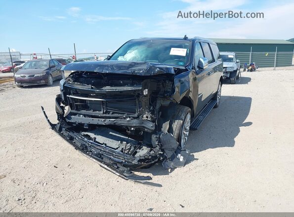 1GNSKFKD6PR221847 2023 CHEVROLET SUBURBAN Черный Передняя левая четверть