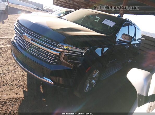 1GNSKFKD8PR236060 2023 CHEVROLET SUBURBAN Black წინა მარცხენა ხედი სამი მეოთხედიდან