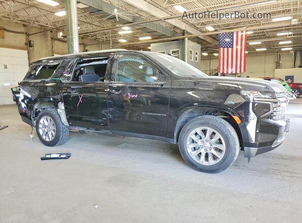1GNSKFKDXPR254303 2023 CHEVROLET SUBURBAN Черный Передняя правая четверть
