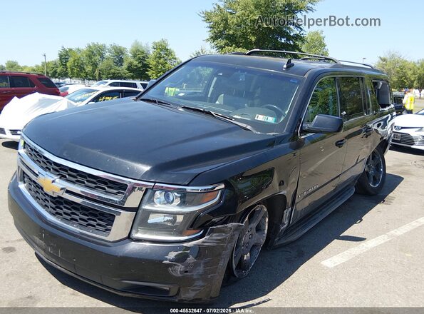 1GNSKHKC1GR411915 2016 CHEVROLET SUBURBAN Черный Передняя левая четверть