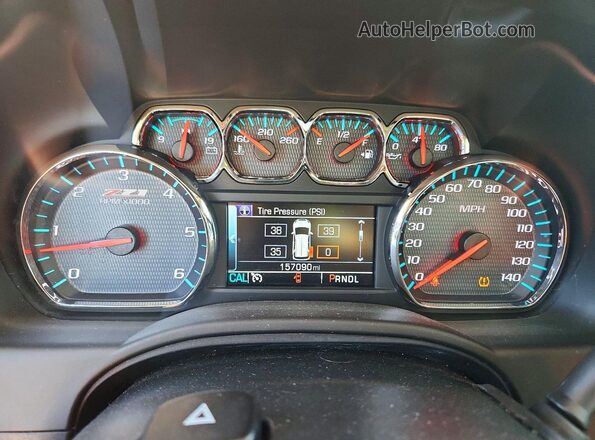 1GNSKHKC2JR296149 2018 CHEVROLET SUBURBAN Gray Instrument cluster view