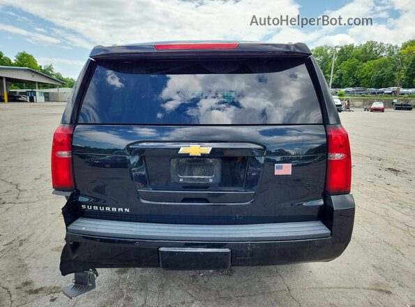 1GNSKHKC5GR345496 2016 CHEVROLET SUBURBAN Black უკანა ხედი