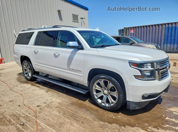 1GNSKJKC0GR344909 2016 CHEVROLET SUBURBAN Белый Передняя правая четверть