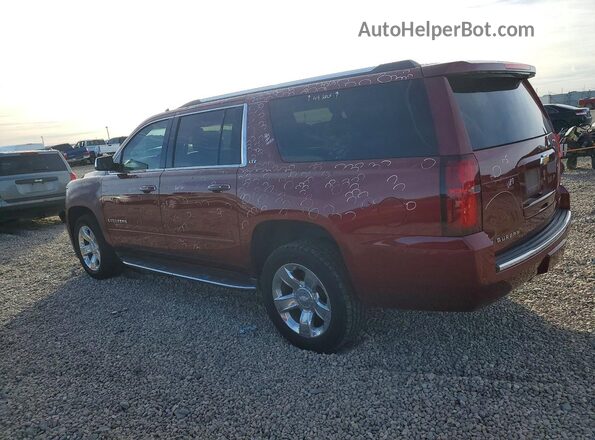 1GNSKJKC9GR459475 2016 CHEVROLET SUBURBAN Maroon Հետևի ձախ