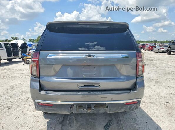 1GNSKLED2MR320753 2021 CHEVROLET TAHOE Gray უკანა ხედი