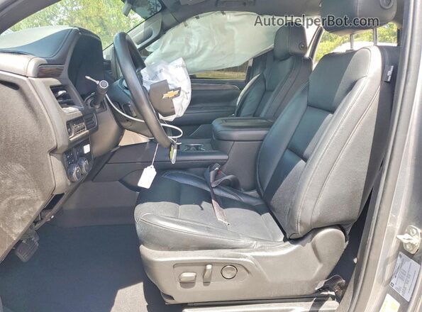 1GNSKLED2MR320753 2021 CHEVROLET TAHOE Gray წინა სალონის ხედი