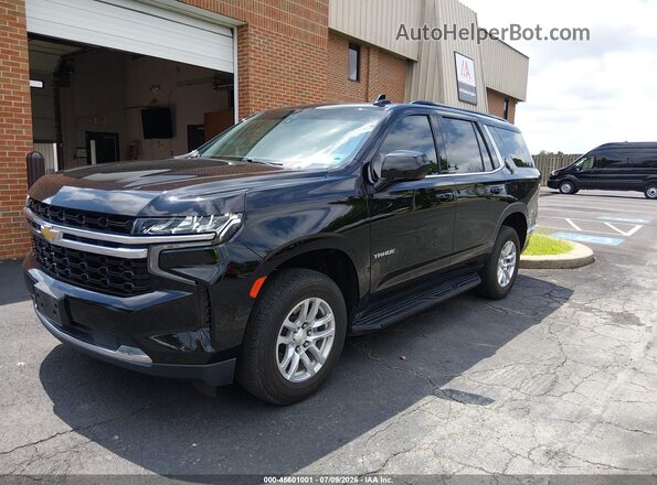 1GNSKLED3NR110194 2022 CHEVROLET TAHOE Black Առջևի ձախ երեք քառորդ տեսարան