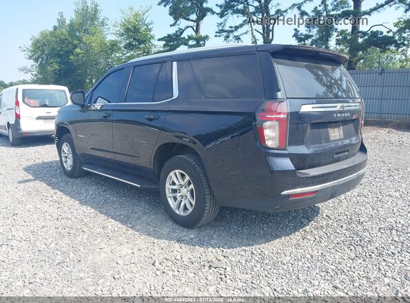 1GNSKMED2NR143516 2022 CHEVROLET TAHOE Black Tył lewy