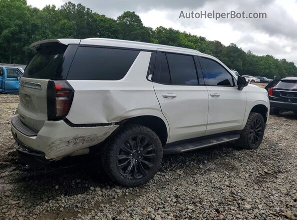 1GNSKNKD0MR398447 2021 CHEVROLET TAHOE Белый Задняя правая четверть