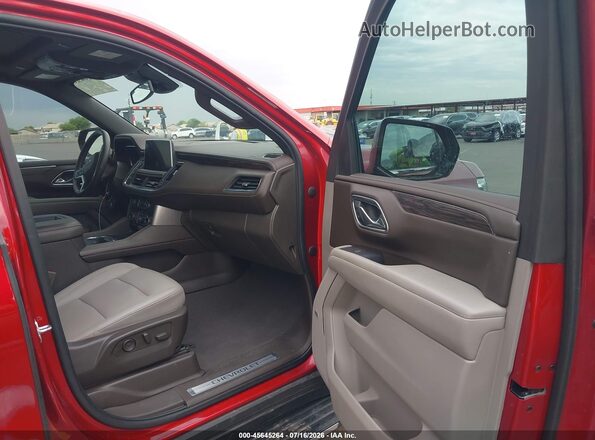 1GNSKNKD9PR340356 2023 CHEVROLET TAHOE Red Vista interior delantera