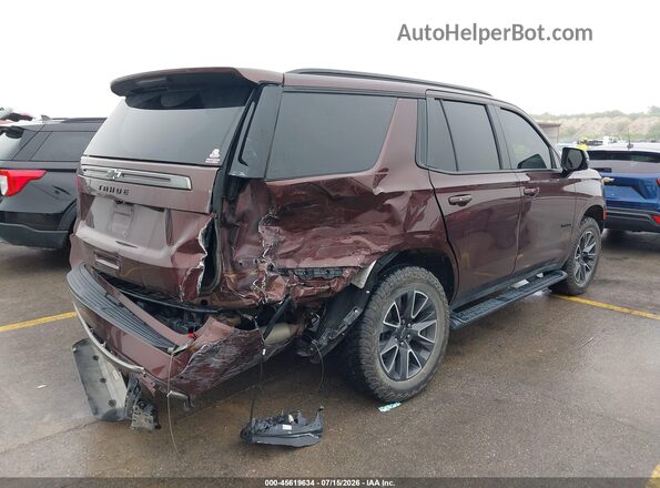 1GNSKPKD2NR128214 2022 CHEVROLET TAHOE Dark Brown Задняя правая четверть