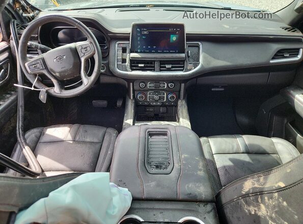1GNSKRKD3NR201621 2022 CHEVROLET TAHOE Серый Вид панели приборов