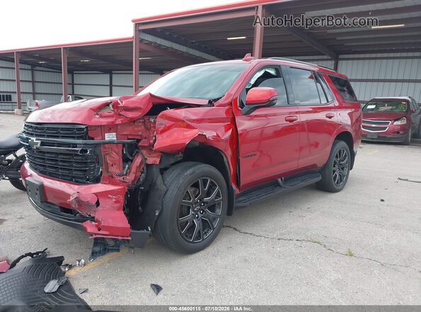 1GNSKRKD6PR398755 2023 CHEVROLET TAHOE Красный Передняя левая четверть