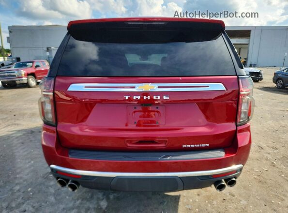 1GNSKSKD1PR309200 2023 CHEVROLET TAHOE Red Rear view