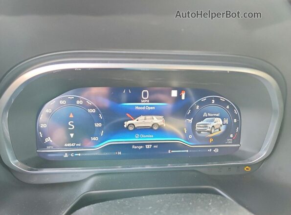 1GNSKSKD1PR309200 2023 CHEVROLET TAHOE Red Instrument cluster view