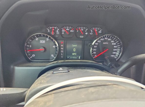 1GT12NEY7KF182001 2019 GMC SIERRA White Սարքավորումների վահանակի տեսք
