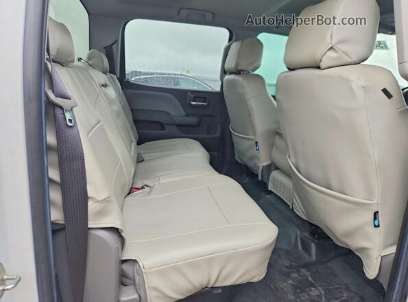 1GT12REG1JF178104 2018 GMC SIERRA White უკანა სავარძლების ხედი
