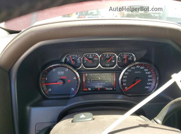 1GT12TE83GF145877 2016 GMC SIERRA Красный Вид щитка приборов