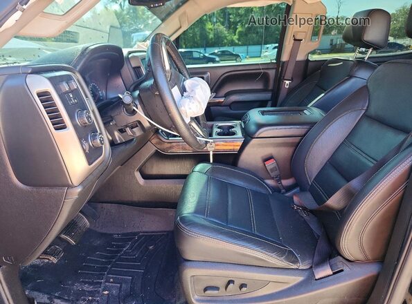 1GT12UE8XGF136728 2016 GMC SIERRA Black Widok wnętrza z przodu