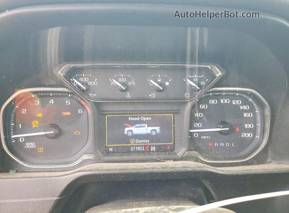 1GT19ME76LF177113 2020 GMC SIERRA Black ხელსაწყოთა პანელის ხედი