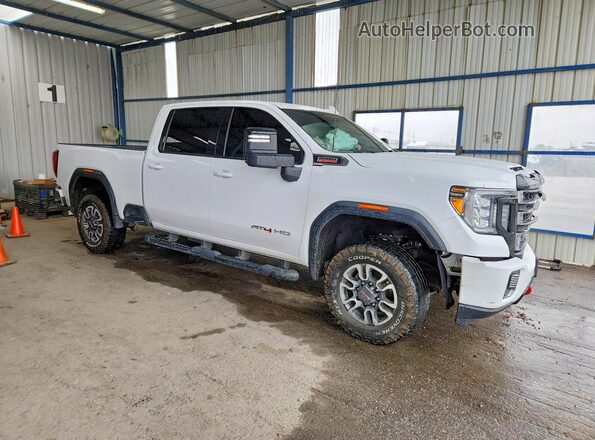 1GT19PEY7MF125940 2021 GMC SIERRA Белый Передняя правая четверть