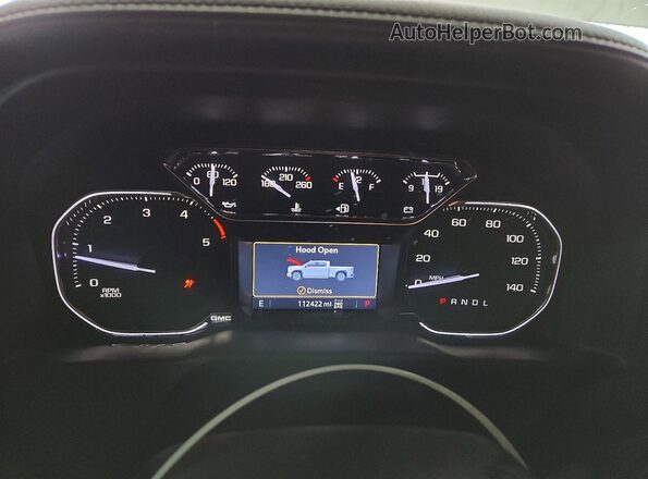 1GT19PEY7MF125940 2021 GMC SIERRA Белый Вид щитка приборов