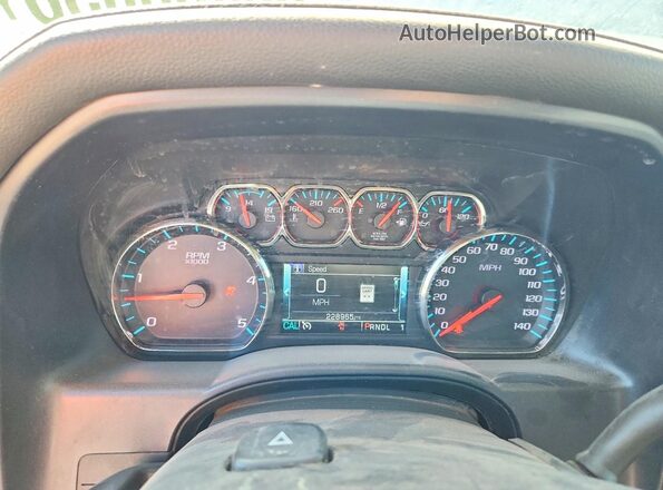 1GT42VCY0KF275247 2019 GMC SIERRA Silver Вид щитка приладів