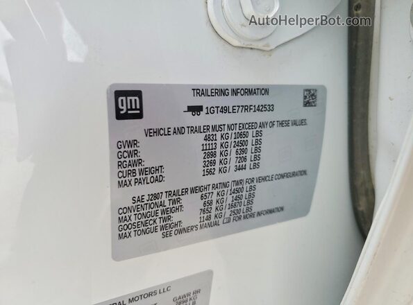 1GT49LE77RF142533 2024 GMC SIERRA White Շարժիչի բաժամունքի տեսք