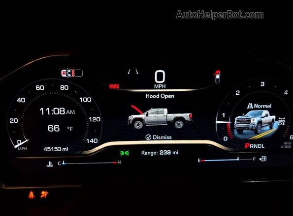 1GT49PE75RF293572 2024 GMC SIERRA Черный Вид щитка приборов