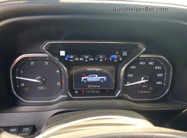 1GT49PEY1MF105485 2021 GMC SIERRA Black Instrument cluster view