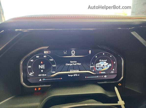 1GT49PEY5RF117520 2024 GMC SIERRA Black ხელსაწყოთა პანელის ხედი