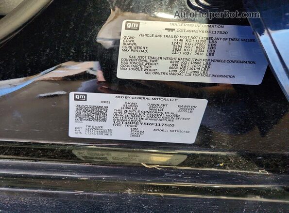 1GT49PEY5RF117520 2024 GMC SIERRA Black ძრავის განყოფილების ხედი