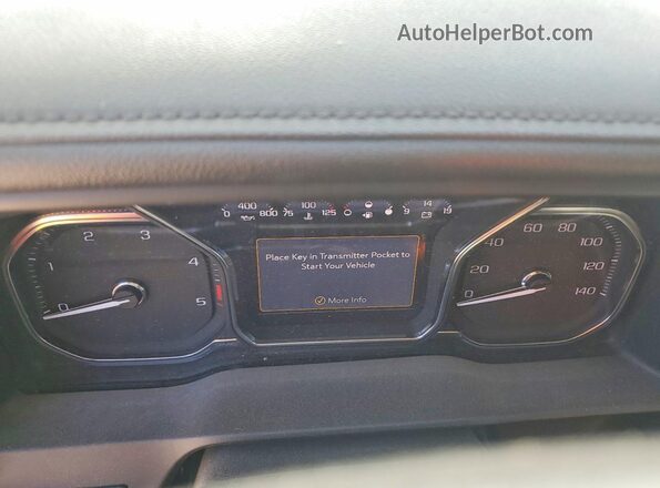 1GT49REY2NF124723 2022 GMC SIERRA Black Instrument cluster view