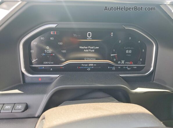 1GT49REY5RF168754 2024 GMC SIERRA White Սարքավորումների վահանակի տեսք