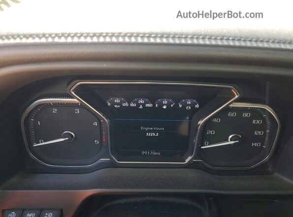 1GT49REY9MF120442 2021 GMC SIERRA White ხელსაწყოთა პანელის ხედი