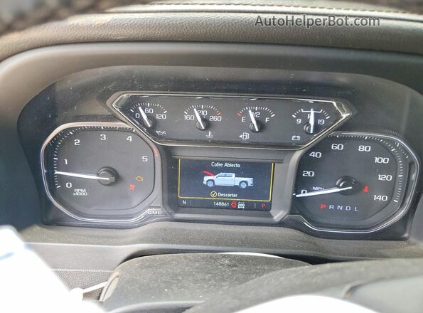 1GT49TEY2NF331058 2022 GMC SIERRA White Вид щитка приладів