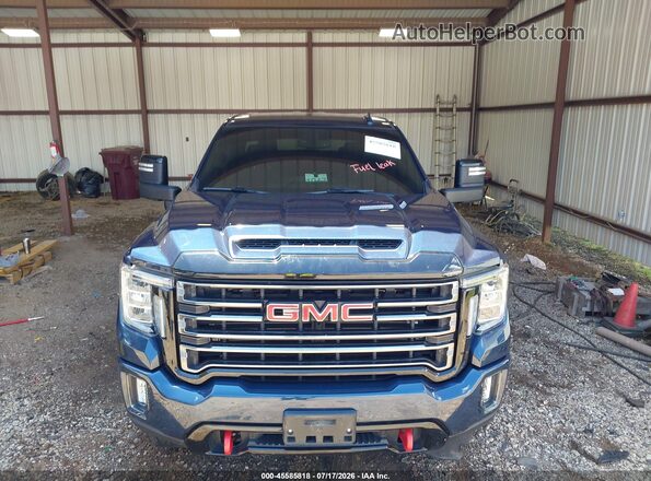 1GT49VEY2MF306056 2021 GMC SIERRA Blue Widok zestawu wskaźników