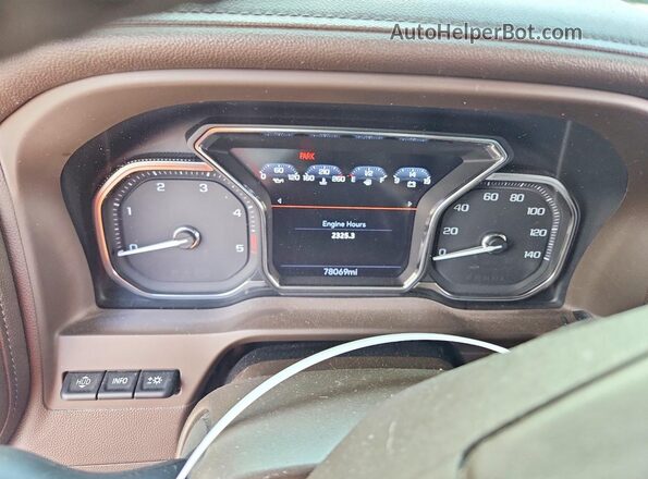 1GT49WEY7NF178209 2022 GMC SIERRA Белый Вид щитка приборов