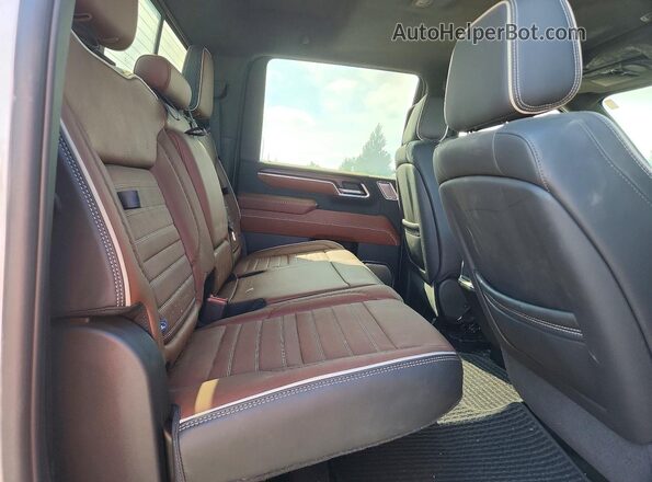 1GT49YEY2RF378836 2024 GMC SIERRA White Rear seats view