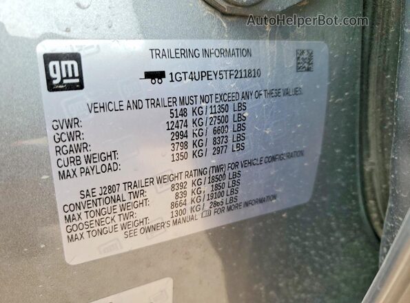 1GT4UPEY5TF211810 2026 GMC SIERRA Gray Widok komory silnika