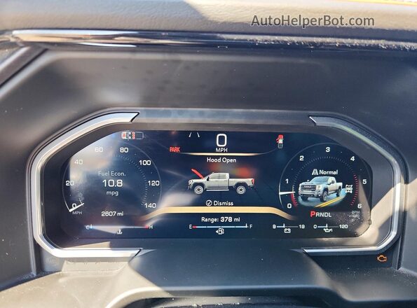 1GT4UPEY7TF254819 2026 GMC SIERRA Red Instrument cluster view