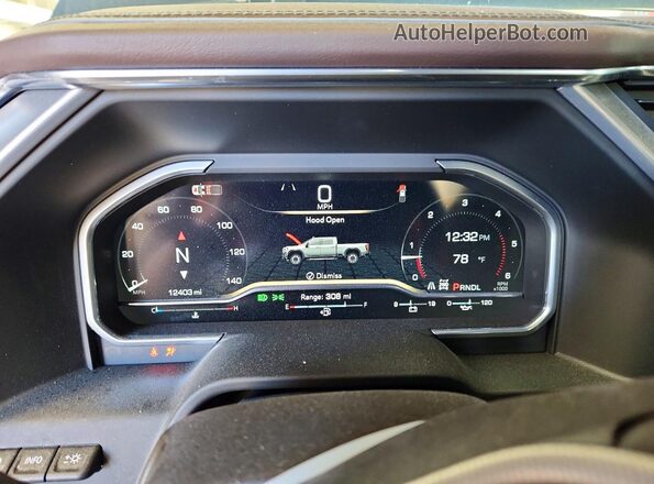 1GT4UREYXSF352463 2025 GMC SIERRA Blue Instrument cluster view