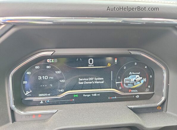 1GT4UXEY2SF207888 2025 GMC SIERRA Black Widok zestawu wskaźników