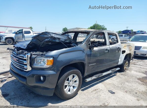 1GTG5CE33G1285690 2016 GMC CANYON Gray წინა მარცხენა ხედი სამი მეოთხედიდან