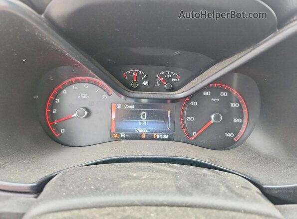 1GTG5CE37G1381614 2016 GMC CANYON Silver Instrument cluster view